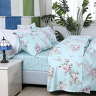 The bedroom is furnished with a FADFAY seven-piece bedding set.