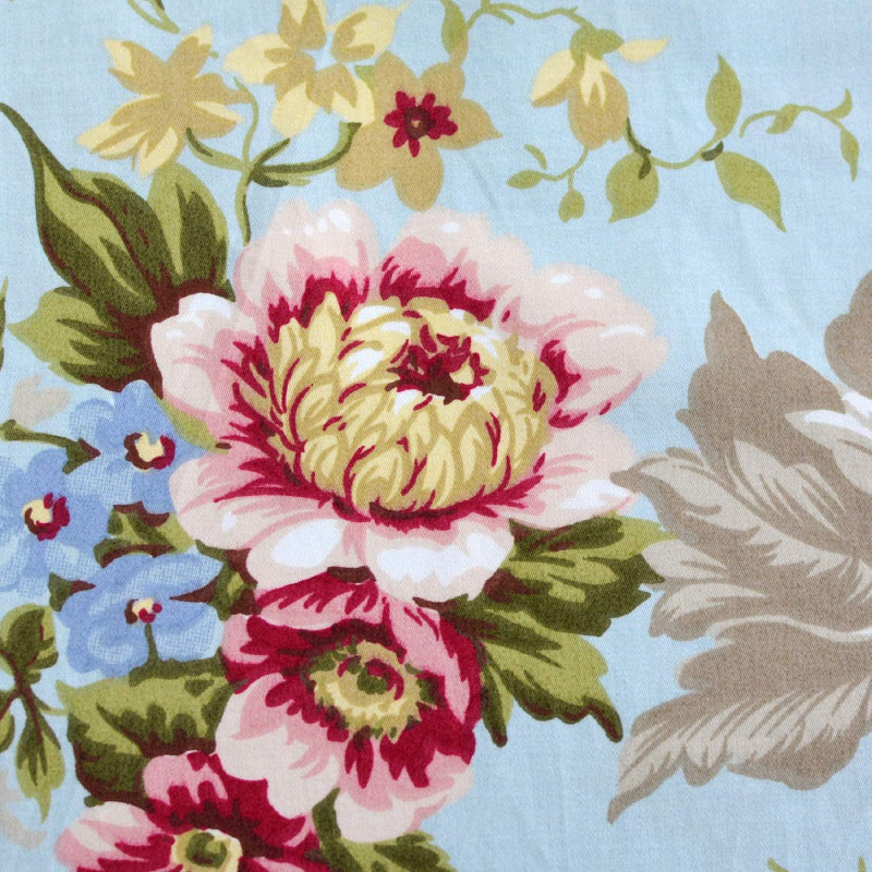 It's a pattern of peonies.