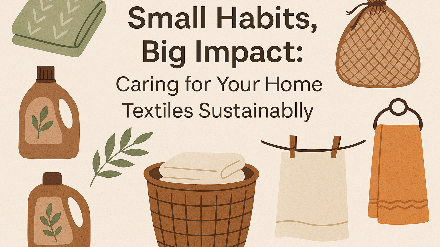 Small Habits, Big Impact: Caring for Your Home Textiles Sustainably