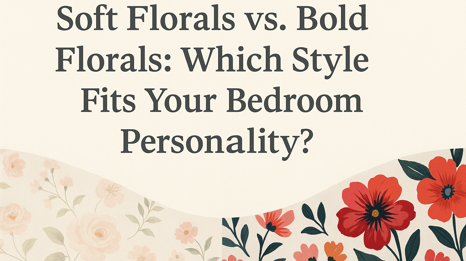 Soft Florals vs. Bold Florals: Which Style Fits Your Bedroom Personality?