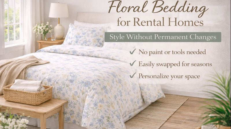 Floral Bedding for Rental Homes: Style Without Permanent Changes