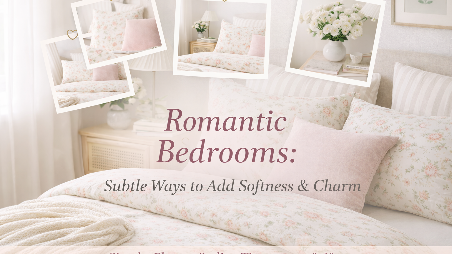 Romantic Bedrooms: Subtle Ways to Add Softness and Charm