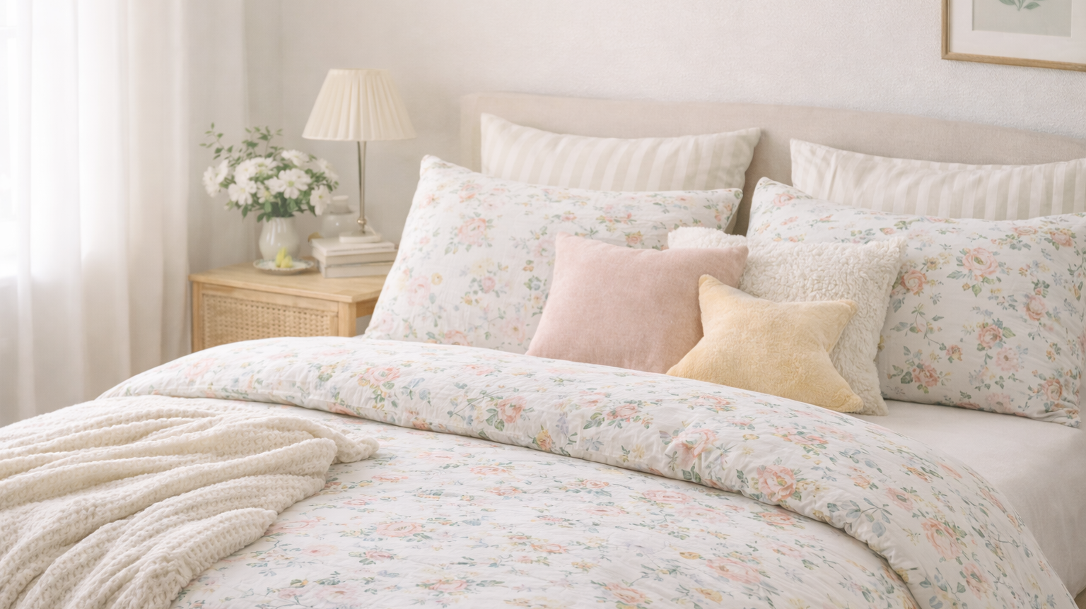 From Day to Night: How to Style Your Bed with Florals for a Coherent Look