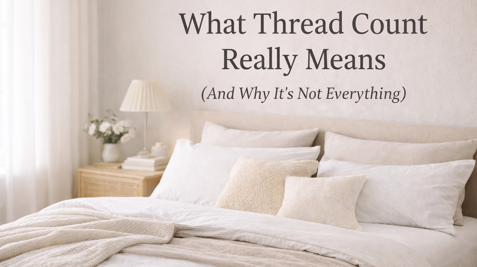 What Thread Count Really Means (And Why It’s Not Everything)
