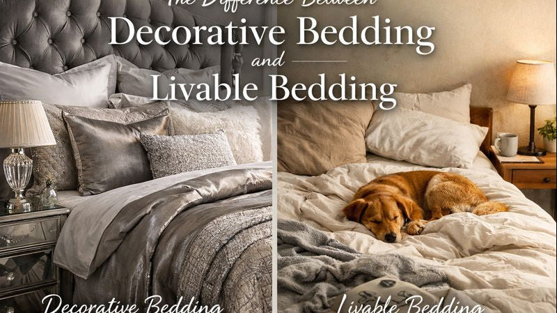 The Difference Between Decorative Bedding and Livable Bedding