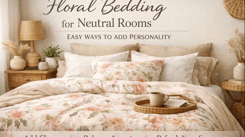 Floral Bedding for Neutral Rooms: Easy Ways to Add Personality