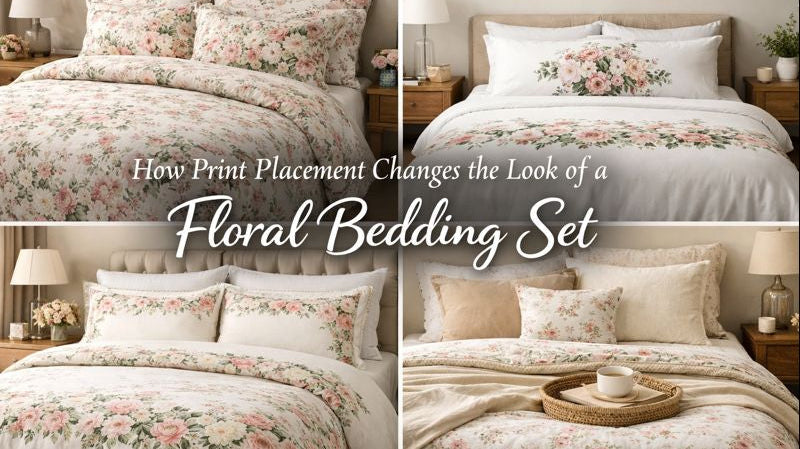 How Print Placement Changes the Look of a Floral Bedding Set