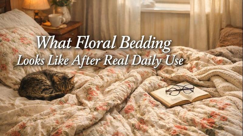 What Floral Bedding Looks Like After Real Daily Use