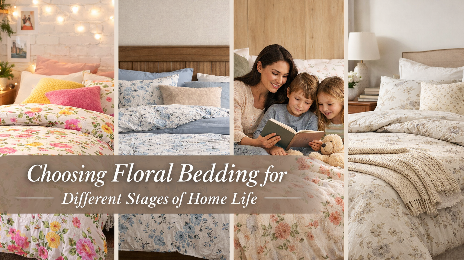 Choosing Floral Bedding for Different Stages of Home Life