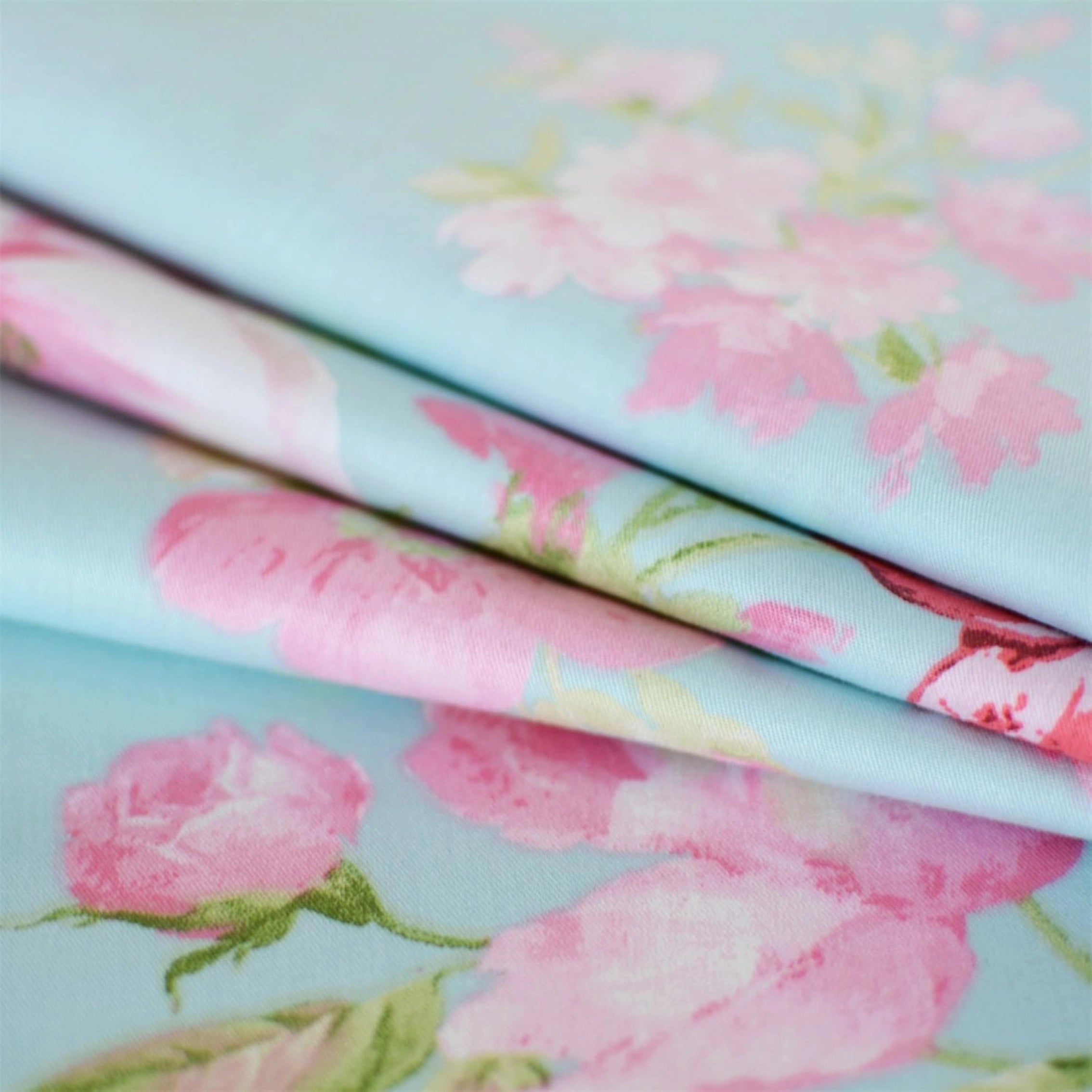 100% cotton floral print bed sheets