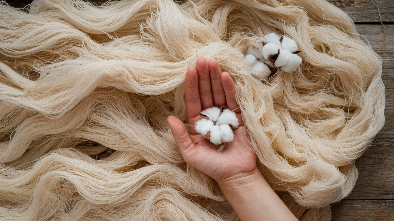 Organic Raw Cotton Fiber - Natural Color